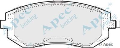 APEC BRAKING pad1362 -  Комплект тормозных колодок, дисковый тормоз